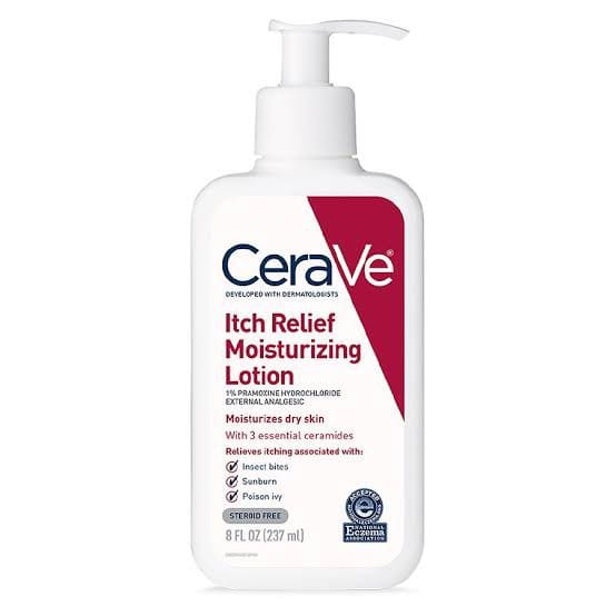 CeraVe Itch Relief Moisturizing Lotion with Pramoxine Hydrochloride for Dry Skin (237ml)